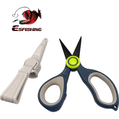 KESFISHING Fishing Scissor Plier Storage Case Lure Cutter 14cm Mini Fish Use Scissors Multifunction Portable