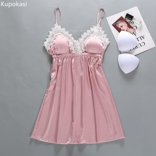 Kupokasi Women's Satin Nightgowns