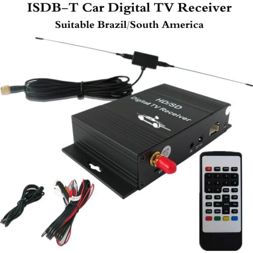 Car digital tv tuner Car ISDB-T South Brazil America Digital TV Receiver for Car DVD and monitor