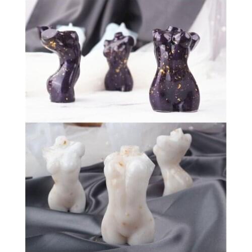 Model Body Stand Ornaments Resin Mold The Human Body Art Home Decor Female Body Silicone Resin Casting Mold Art Crafts