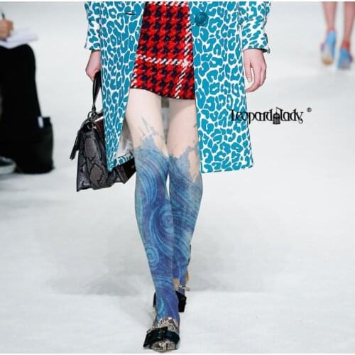 Fashion Flower Print Pantyhose Womens Patterned Painting Floral Tights