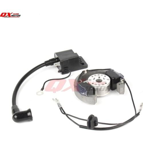 Motorcycle Magneto Stator Rotor + Ignition Coil Flywheel For 50cc SX50 DIRT PIT BIKE Pro Senior Junior SR JR 50