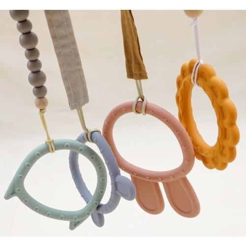 Soft Silicone Newborn Accessories Teething Infant Chewing Toy Rodent Kawaii Cartoon Animal Shape Nursing Gift For Baby Teether