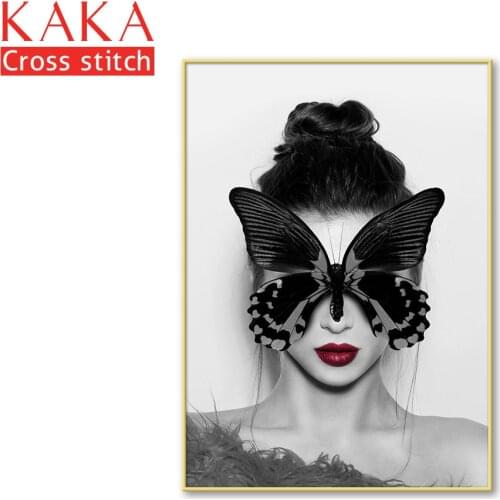 Cross stitch kits,Embroidery needlework sets with printed pattern,11CT-canvas for Home Decor Painting,Portrait Full NCKP051