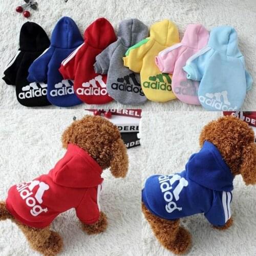 Trendy brand dog clothes dog sweater dog hoodie winter warm dog clothes thickened plus velvet warm and comfortable