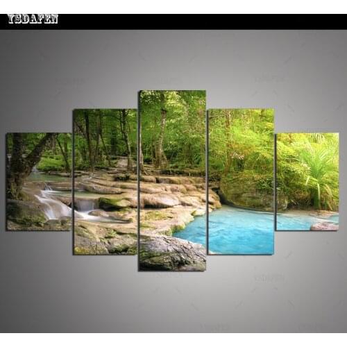 Op de muur HD print olieverf Film modulaire foto Scenery poster kind room decor woondecoratie 5 stks canvas art z263