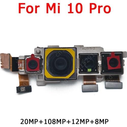 Original Rear View Back Camera For Xiaomi Mi 10 Pro Mi10 10Pro Main Big Backside Camera Module Flex Replacement Spare Parts