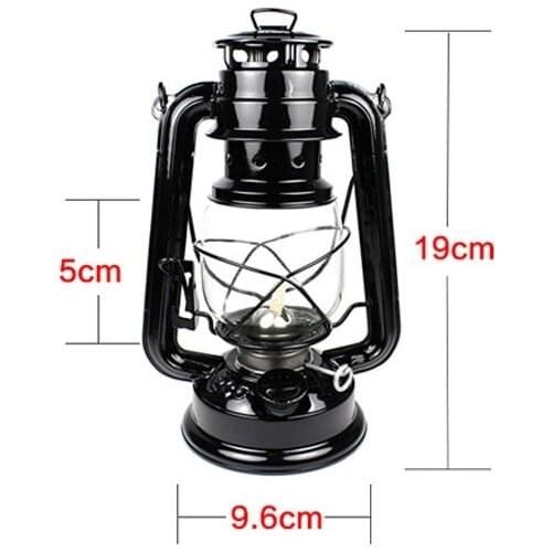 Portable Handheld Oil Lamp Retro Kerosene lamp Camping Light Flame Light Lantern Nightlights Camping Lamp