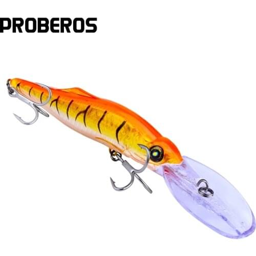 PROBEROS Huge Fishing Lures 16.5cm-6.5"/25g-0.88oz 6 Colors Fishing Tackle 2# 3X High Carbon Steel Hook Fishing Bait Bass Pesca