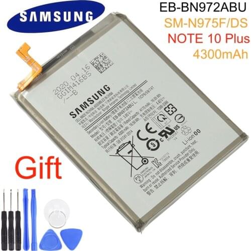 Samsung Original EB-BN972ABU Battery for Samsung GALAXY Note 10+ Note10 Plus SM-N975F/DS Replacement Phone Battery 4300mAh