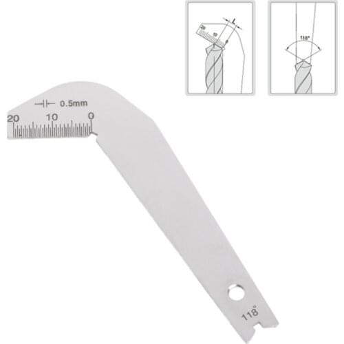 Y1UU Bit Pattern Drill Template Gauge Welding Inspect Tool Weld Drill Bit Measurement