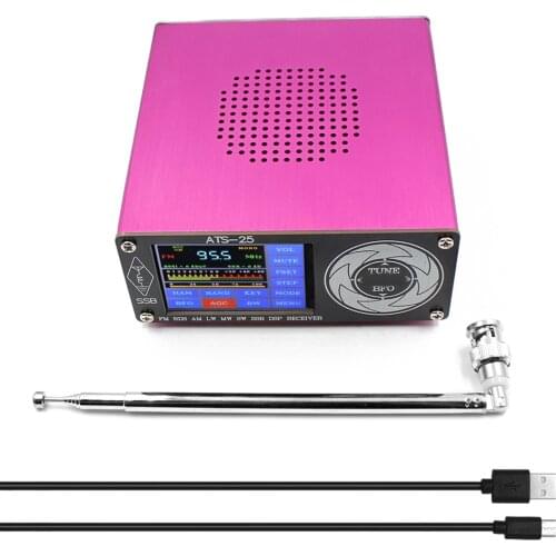 SI4732 Aluminium Alloy All-Band Radio Receiver FM LW(MW SW) SSB Radio Search HAM Band Quick Channel 3.5mm Stereo Audio