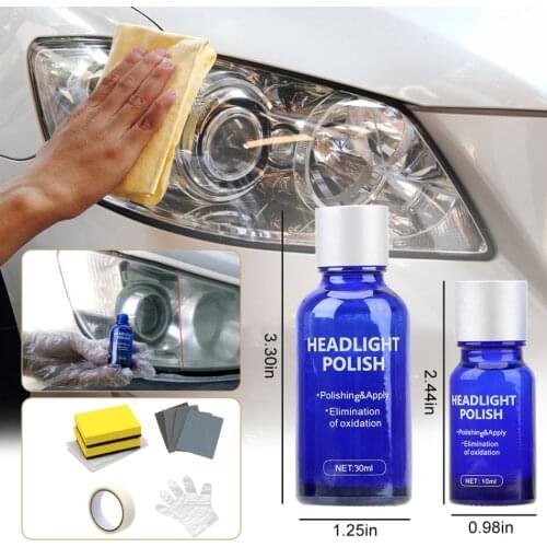 10/30ml Car Headlight Polishing Agent Scratch Remover Repair Liquid Maintenance Clean Retreading Agent Car Accessories New 2020
