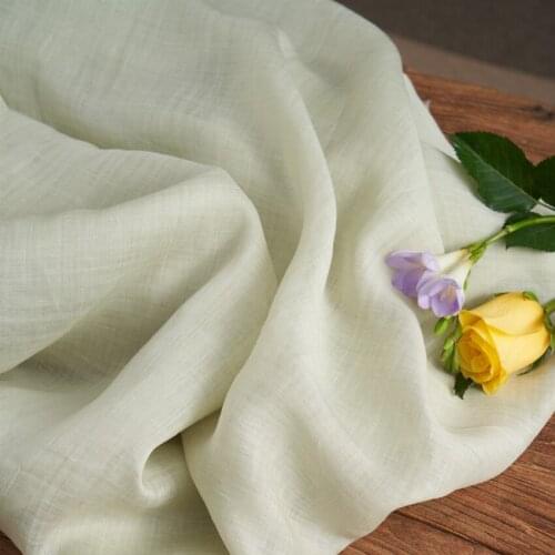 High end pure ramie fabric Brand order customized fabrics Skirt Dress shirt Robe tissu