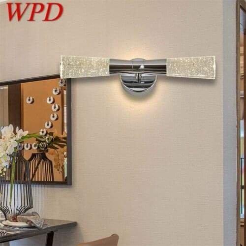 WPD Modern Wall Lights Crystal LED Sconce Fixture 220V 110V Aluminum Indoor Wall Lamps For Bedroom Living Room Office Hotel