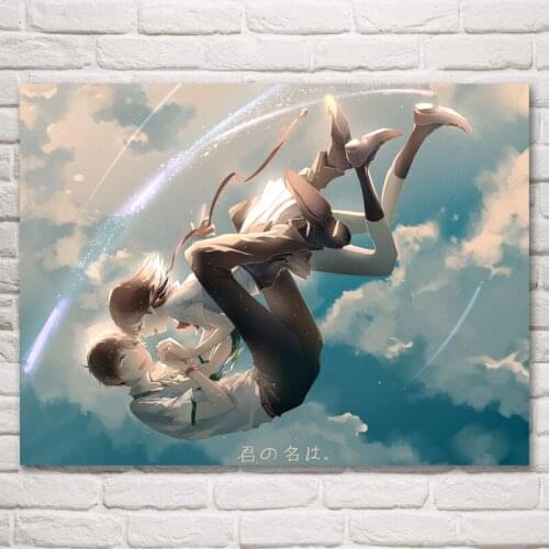 1 Panel Your Name Anime Movie Posters and Prints Painting Home Decoration Pictures Pictures Living Room Artworks Modern Poster