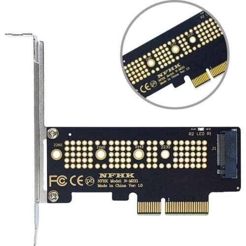 1pc NVMe PCIe M.2 NGFF SSD To PCIe X1 Adapter Card Bracket Card With S0O0 PCIe X1 M.2 To K4L1