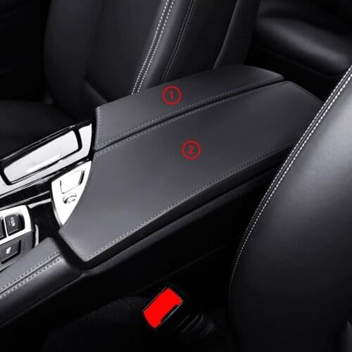 2pcs/set Car Center Console Armrest Pad Protection Trim Cover for BMW 5 Series F18 2011 2012 2013 2014 2015 2016 2017