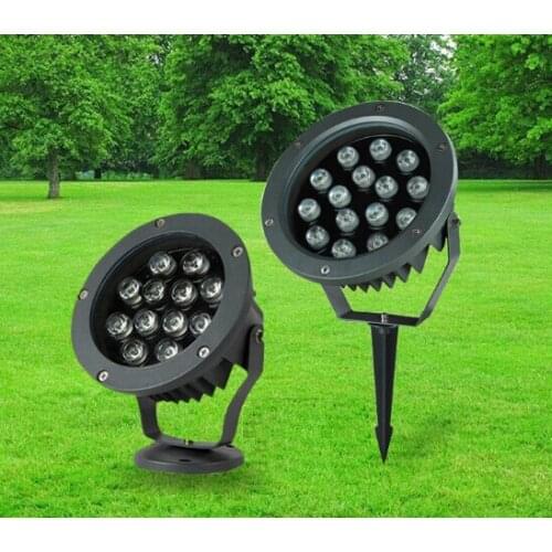 2pcs outdoor LED Lawn Lamp 18w 36w LED FloodLight Spike Waterproof IP66 For Landscape Garden Light spotlight garden yard house