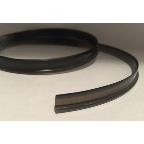 3mm Black T-shape Skirt Side Glow Fiber Optic Cable light w/Skirt Fin Side ribbon Interior PMMA Car Flexible Decorative Lighting