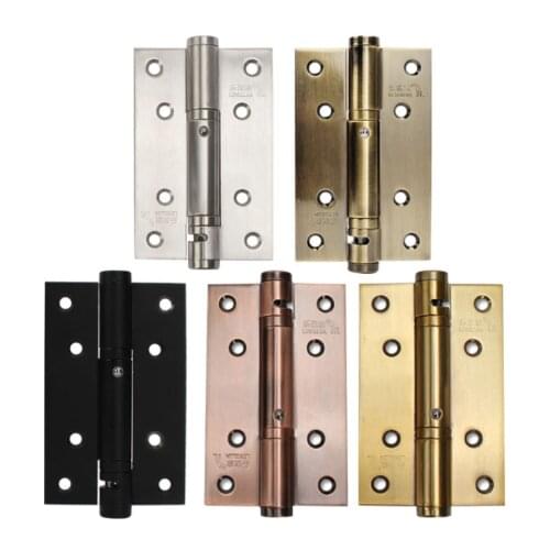5 inch Hydraulic buffer automatic door hinge stainless steel adjustable pivot 90 degree positioning closers wooden door hinge
