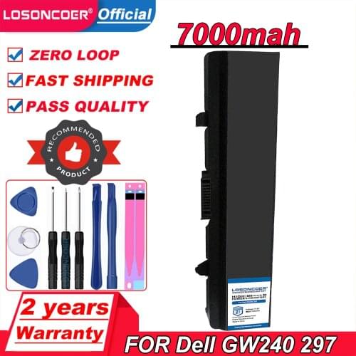 7000MAh Laptop Battery FOR Dell GW240 297 M911G RN873 RU586 XR693 For Dell Inspiron 1525 1526 1545 Notebook Battery X284g RW240