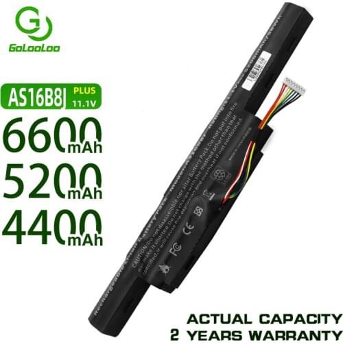 Golooloo AS16B5J AS16B8J Laptop Battery for Acer Aspire E5-575G-53VG 3ICR19/66-2 5200mAh 11.1V