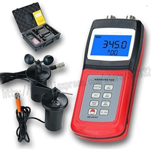 LANDTEK AM-4836C Air velocity/flow sensor3-cup probe Digital Anemometer AM4836C