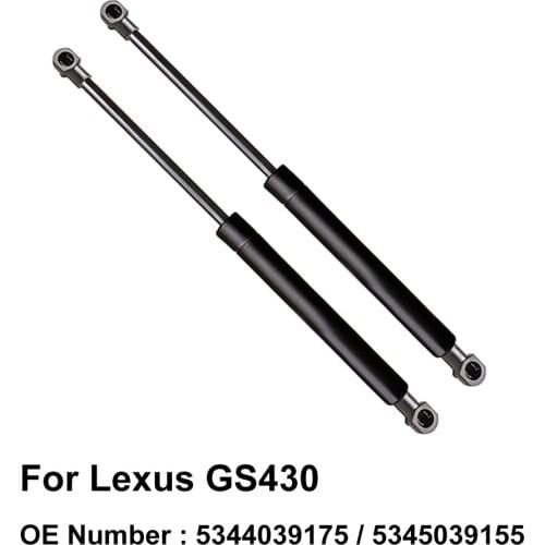 Hood Lift Cylinder Support Spring Strut 5344039175 5345039155 for Lexus GS430 1997 1998 1999 2000 2001 2002 2003 2004 2005