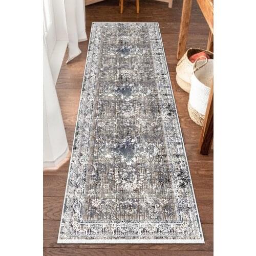 Decorative Anti Slip Leather Based Runner Entrance Carpet