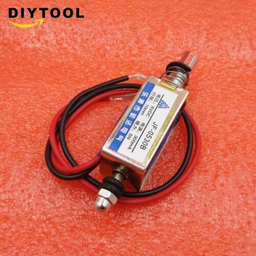 DC6V 300mA 5N/10mm JF-0530B Pull-Push-Type DC Solenoid Electromagnet