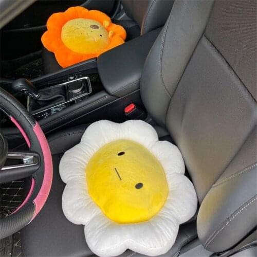 Cute Cartoon Auto Seat Rest Lumbar Supports Covers Cushion Interior Accessories For Women and Girls Goods Fashionab Car Pillows