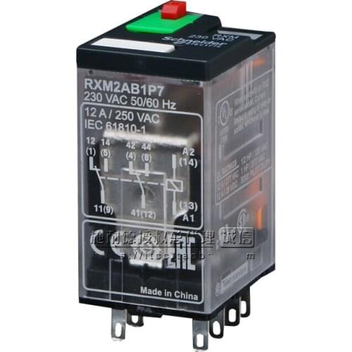 RXM miniature relays without LED RXM2AB1B7 RXM2AB1E7 RXM2AB1F7 RXM2AB1P7