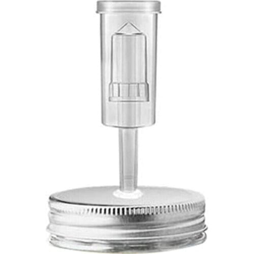 Fermentation Kit for Wide Mouth Jar Silicone Ring Stainless Steel Fermenting Lid 94PF