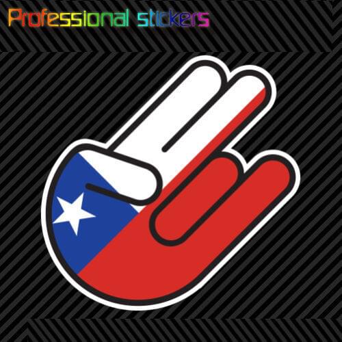 Chilean Shocker Sticker Die Cut Decal Self Adhesive Vinyl Chile CHL CL Stickers for Motos, Cars, Laptops, Phone
