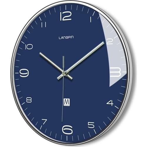 Nordic Gold Wall Clock Modern Silent Living Room Bedroom Luxury Metal Silent Wall Watches Home Decor Large Clocks Duvar Saati