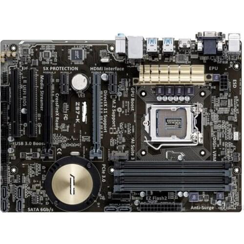 Asus Z97-K Desktop Motherboard LGA 1150 DDR3 USB2.0 USB3.0 32GB For I3 I5 I7 CPU Z97 Original motherboards free shipping
