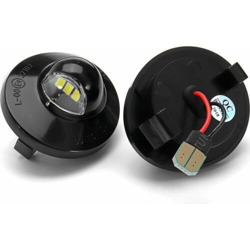 2Pcs 3W LED Car License Plate Lights White Auto Accessories For Ford 1990-2014 F150 F250 F350 Ranger Raptor Explorer Expedition