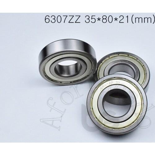 6307ZZ 35*80*21(mm) 1Piece bearings ABEC-5 metal sealing type chrome steel deep groove bearing 6307 ZZ