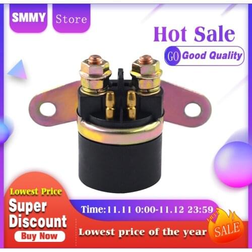 Motorcycle Starter Relay Solenoid Electrical Switch for Suzuki LT160 LT160E Quadrunner 2003 2004 1989 1990 1991 1992 ATV