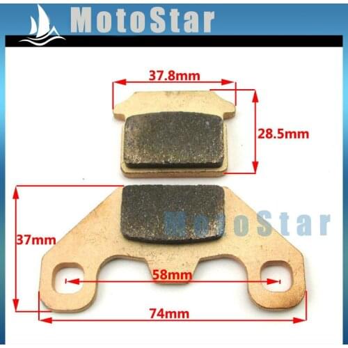 Sintered Pit Dirt Bike Brake Pads For SR70-C SR110 SR110-Semi SR110-DX SR110-A1 SR125 SR125-Semi SR125-A1 SSR Trail Motor
