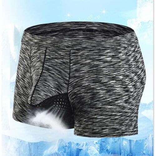 Scrotal detachable panties mens boxers breathable ice floss panties scrotal detachable panties