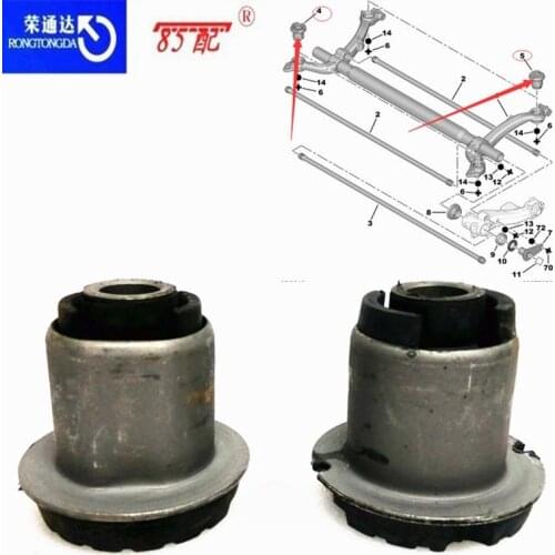 Rear axle bushing 513194/5131F8 For Peugeot 206/207 For Citroen C2/C3 Picasso Rear cross member hinged