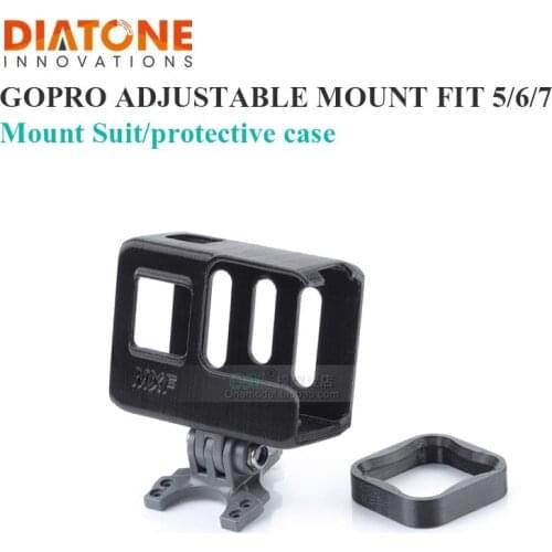 DIATONE GOPRO7 Adjustable Mount Suit/protective case GOPRO7/8/9 Black TPU suit for MX-C3 Taycan/C25/ROMA F5/ROMA F4