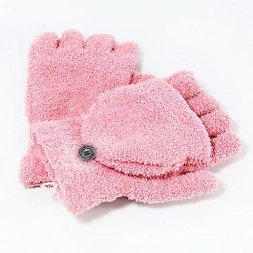 Women\s Fashion Corals Fleece Hand Wrist Warmer Winter Fingerless Soft Gloves