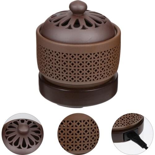 1 Set Temperature Adjusting Heating Incense Holder Practical Electric Censers