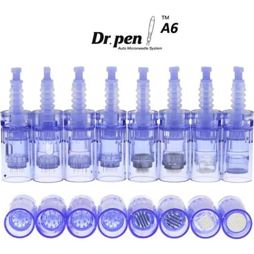 10pcs Dr.pen Ultima A6 Micro needles Derma Pen Replacement Microneedling Cartridges Facail Scar Acne Removal Beauty Tools