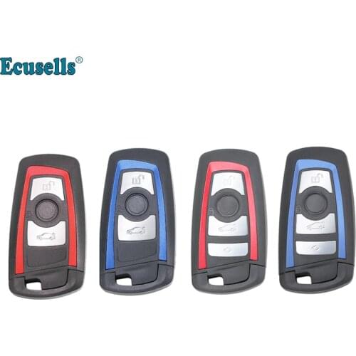 3 Button Smart Remote Key Shell Case fob for BMW F CAS4 CAS4+ 3 5 7 Series X5 X6 F20 F21 F22 F24 F30 F31 F32 with emergency key