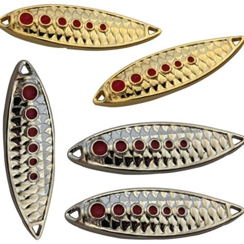 5 pieces of fishing bait spoon 5g 7g 10g 15g 20g gold / silver bare piece fishing bait spoon hard bait zinc alloy bait