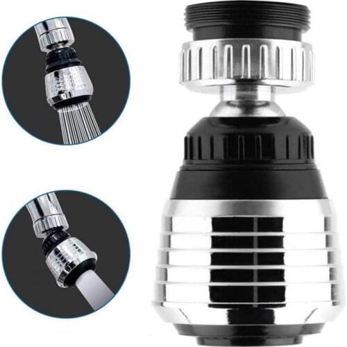 Kitchen Faucet Connector Shower Aerator 2 Modes 360 Degree Adjustable Water Filter Diffuser Water Saving Nozzle Faucet Spray